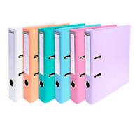 Exacompta Prem Touch Lever Arch File A4 50 mm Assorted 2 ring 53044E Cardboard, PP (Polypropylene) Portrait Pack of 10