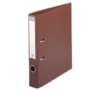Exacompta Prem Touch Narrow Lever Arch File A4 50 mm Brown 2 Rings 53546E Plastic Portrait 10 Pieces