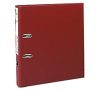 Exacompta Prem Touch Narrow Lever Arch File A4 50 mm Burgundy 2 Rings 53104E Plastic Portrait 10 Pieces