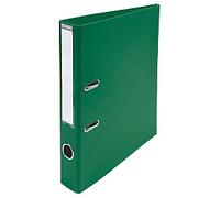 Exacompta Prem Touch Narrow Lever Arch File A4 50 mm Dark Green 2 Rings 53553E Plastic Portrait 10 Pieces