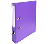 Exacompta Prem Touch Narrow Lever Arch File A4 50 mm Dark Purple 2 Rings 53557E Plastic Portrait 10 Pieces