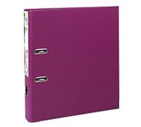 Exacompta Prem Touch Narrow Lever Arch File A4 50 mm Fuchsia 2 Rings 53147E Cardboard, PP (Polypropylene) Portrait Pack of 10