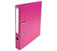 Exacompta Prem Touch Narrow Lever Arch File A4 50 mm Fuchsia 2 Rings 53547E Cardboard, PP (Polypropylene) Portrait Pack of 10