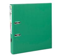 Exacompta Prem Touch Narrow Lever Arch File A4 50 mm Green 2 Rings 53143E Plastic Portrait 10 Pieces