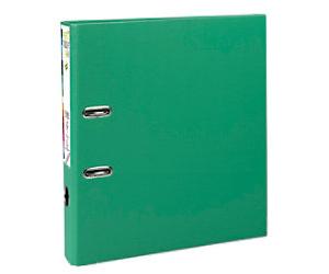 Exacompta Prem Touch Narrow Lever Arch File A4 50 mm Green 2 Rings 53143E Plastic Portrait 10 Pieces