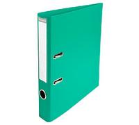 Exacompta Prem Touch Narrow Lever Arch File A4 50 mm Green 2 Rings 53543E Cardboard, PP (Polypropylene) Portrait Pack of 10