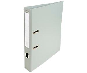 Exacompta Prem Touch Narrow Lever Arch File A4 50 mm Grey 2 Rings 53540E Plastic Portrait 10 Pieces