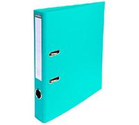 Exacompta Prem Touch Narrow Lever Arch File A4 50 mm Light Green 2 Rings 53503E Cardboard, PP (Polypropylene) Portrait Pack of 10