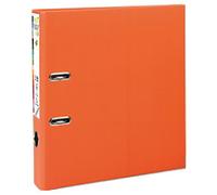 Exacompta Prem Touch Narrow Lever Arch File A4 50 mm Orange 2 Rings 53144E Plastic Portrait 10 Pieces