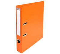 Exacompta Prem Touch Narrow Lever Arch File A4 50 mm Orange 2 Rings 53544E Plastic Portrait 10 Pieces