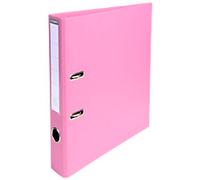 Exacompta Prem Touch Narrow Lever Arch File A4 50 mm Pink 2 Rings 53555E Cardboard, PP (Polypropylene) Portrait Pack of 10