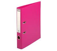 Exacompta Prem Touch Narrow Lever Arch File A4 50 mm Raspberry 2 Rings 53559E Cardboard, PP (Polypropylene) Portrait Pack of 10