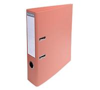 Exacompta - Ref. 53705E - Box of 10 PVC lever arch files - 70 mm spine - 75 mm mechanical - External dimensions: 32 x 29 x 7 cm - A4 file format - Colour: Salmon