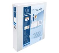 Exacompta Presentation Ring Binder Polypropylene 4 D-Ring A4 Plus 40Mm Rings Whi
