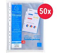 Exacompta Exacompta Multi Punched Pocket Polypropylene A4 60 Micron Top Opening