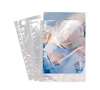 Exacompta - Ref 5900E - PP Document Punched Pockets - Suitable for A4 Documents, 0.1mm Polypropylene, Top Opening for Documents, Pre-Punched Left Tab - Clear (Pack of 100)