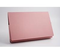 Exacompta Guildall Document Wallet Foolscap Pack of 50 315gsm, Pink