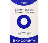 Exacompta Record Cards-White (Pack of 3)