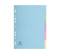 Exacompta Exacompta Forever Recycled Divider 5 Part A4 170gsm Card Assorted Colo