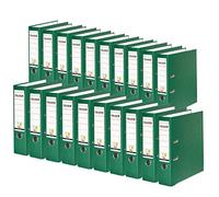 Exacompta - Ref 09984055007F - FALKEN - Vegan PP Lever Arch Files - Suitable for A4 Documents, 80mm Spine , Spine Label, Metal Finger Hole - Green (Pack of 20)