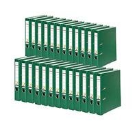 Exacompta - Ref 09984147007F - FALKEN - Vegan PP Lever Arch Files - Suitable for A4 Documents, 50mm Spine, Spine Label, Metal Finger Hole - Green (Pack of 25)