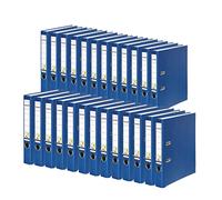 Exacompta - Ref 09984154007F - FALKEN - Vegan PP Lever Arch Files - Suitable for A4 Documents, 50mm Spine, Spine Label, Metal Finger Hole - Blue (Pack of 25)