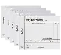 Exacompta Guildhall Petty Cash Pad 100 Leaves 127x102mm White (5 Pack)