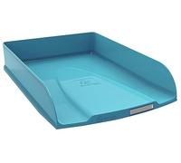Exacompta - Ref 11134D - Set of 6 Combo STYLI Skandi Letter Trays - for A4+ documents - Size 34x25x6.5cm - Label Holder - Holds 500 Sheets - Color Pacific Blue