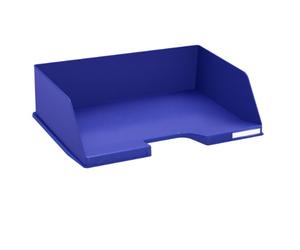 Exacompta - Ref 112104D - Office Landscape Letter Tray Combo Maxi - 347 x 255 x 103mm in Size, Suitable for A4 Documents, Stackable With Others, Holds Approx. 750 Sheets - Night Blue