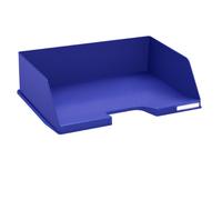 Exacompta - Ref. 112104D - set of 4 COMBO MAXI horizontal letter trays - dimensions 25.5x36.5x10.3 cm - for documents in A4 + format - midnight blue color