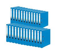 Exacompta - Ref 11286762007F - FALKEN - Vegan PP Lever Arch Files - Suitable for A4 Documents, 50mm Spine, Spine Label, Metal Finger Hole - Aqua (Pack of 25)