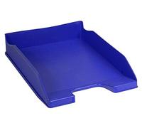 Exacompta - Ref. 113101D - set of 6 COMBO MIDI letter trays - dimensions 34.6x25.5x6.5 cm - for A4 + format documents - cobalt blue color - Certified Blue Angel