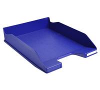 Exacompta - Ref. 113104D - set of 6 COMBO MIDI letter trays - dimensions 34.6x25.5x6.5 cm - for documents in A4 + format - midnight blue color - Blue Angel certified