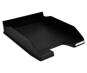 Exacompta - Ref 11314D - Office Letter Tray Combo Midi - 347 x 255 x 65mm in Size, Suitable for A4 Documents, Stackable with Others, Holds Approx. 500 Sheets - Black