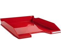 Exacompta - Ref 113218D - Iderama Collection - Letter Tray Combo Midi - 347 x 255 x 65mm in Size, Suitable for A4 Documents, Stackable, Holds Approx. 500 Sheets - Carmin Red Glossy