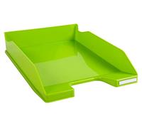 Exacompta - Ref 113225D - Iderama Collection - Letter Tray Combo Midi - 347 x 255 x 65mm in Size, Suitable for A4 Documents, Stackable, Holds Approx. 500 Sheets - Lime Green Glossy