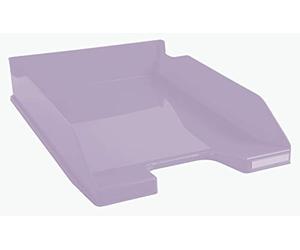 Exacompta - Ref 113264D - Aquarel Collection - Combo Midi Letter Tray - 346 x 255 x 65mm in Size, Suitable for A4+ Documents, Stackable, Holds Approx. 500 Sheets - Mauve (Pack of 6)