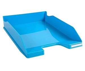Exacompta - Ref 113282D - Iderama Collection - Letter Tray Combo Midi - 347 x 255 x 65mm in Size, Suitable for A4 Documents, Stackable, Holds Approx. 500 Sheets - Turquoise Glossy