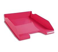 Exacompta - Ref 113284D - Iderama Collection - Letter Tray Combo Midi - 347 x 255 x 65mm in Size, Suitable for A4 Documents, Stackable, Holds Approx. 500 Sheets - Raspberry Glossy