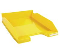 Exacompta - Ref 113289D - Iderama Collection - Letter Tray Combo Midi - 347 x 255 x 65mm in Size, Suitable for A4 Documents, Stackable, Holds Approx. 500 Sheets - Yellow Glossy
