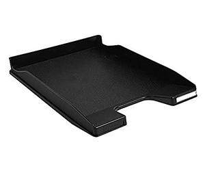 Exacompta - Ref. 11414D - set of 10 COMBO MINI letter trays - dimensions 34.7 x 25.5x 3.8 cm - for A4 + format documents - black color - Blue Angel certified - capacity 250 sheets