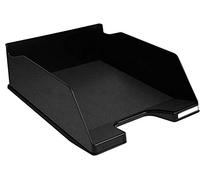 Exacompta - Ref 11514D - ECOBlack Letter Tray Combo Maxi - 347 x 255 x 103mm in Size, Suitable for A4 Documents, Stackable With Others, Holds Approx. 750 Sheets - Black