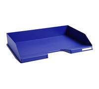 Exacompta - Ref 117104D - Set of 8 COMBO letter trays - size 25.5 x 36.5 x 6.5 cm - for A4+ format - night blue - certified Blue Angel - capacity 500 sheets