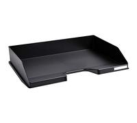 Exacompta - Ref 11714D - Set of 8 COMBO Italian letter trays - dimensions 25.5x36.5x6.5cm - Blue Angel certified - black - capacity 500 sheets