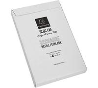 Exacompta - Ref 12212E - FAF Desk Pad Refill / Recharge Pad No.2 (170 Sheets) - 160 x 100mm in Size, 70gsm Micro-Perforated Sheets, Plain Rulings, FSC-Certified, White