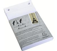 Exacompta - Ref. 12213E - 1 plain refill format N°3 - format 185 x 115 mm - 170 white and microperforated sheets for the header - FAF 18.5/11.5