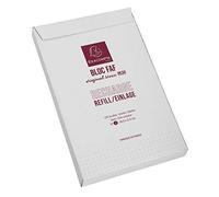 Exacompta - Ref 12523E - FAF Desk Pad Refill / Recharge Pad No.3 (170 Sheets) - 185 x 115mm in Size, 70gsm Micro-Perforated Sheets, Dot Rulings, FSC-Certified