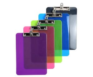 Exacompta - Ref 12690E - Iderama Collection - PP Clipboard - 235 x 335mm in Size, Suitable for A4 Documents, Suitable for Single Sheets or Refill Pads - Assorted Colours (Pack of 10)