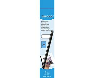Exacompta - Ref 129780E - Serodo Slide Binders (Box of 25) - 297mm Length x 12mm Wide, Suitable for Use With A4 Documents, Holds Approx. 120 Sheets - Clear
