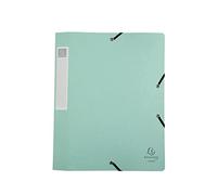Exacompta - Ref. 14460E - 1 CARTOBOX filing box with rubber bands - delivered flat - 4 cm spine - in glossy Aquarel card - dimensions 25 x 33 cm - for A4 - random colour